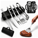 Juego De Utensilios para Parrilla De Acero Inoxidable 9 Pcs