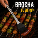 Juego De Utensilios para Parrilla De Acero Inoxidable 9 Pcs