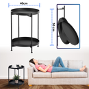 MESA DE CENTRO MINIMALISTA ECOMLAB AUXILIAR DE SALA METALICA BLANCA O NEGRA