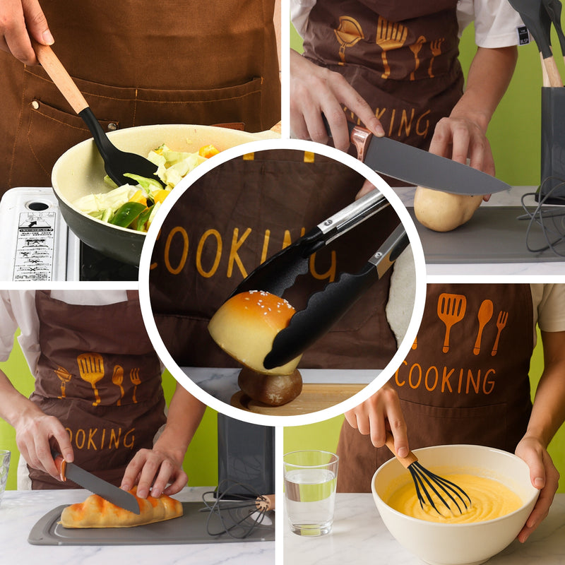 Cucharas de Silicona Utensilios de Cocina Ecomlab Set 25 Pcs