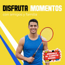 Juego de Badminton 2 Raquetas 3 Gallitos Facil de Trasladar