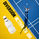 Juego de Badminton 2 Raquetas 3 Gallitos Facil de Trasladar