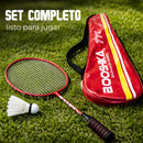 Juego de Badminton 2 Raquetas 3 Gallitos Facil de Trasladar