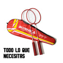 Juego de Badminton 2 Raquetas 3 Gallitos Facil de Trasladar