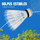 Juego de Badminton 2 Raquetas 3 Gallitos Facil de Trasladar
