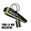 Juego de Badminton 2 Raquetas 3 Gallitos Facil de Trasladar