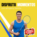 Juego de Badminton 2 Raquetas 3 Gallitos Facil de Trasladar