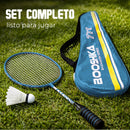 Juego de Badminton 2 Raquetas 3 Gallitos Facil de Trasladar