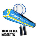 Juego de Badminton 2 Raquetas 3 Gallitos Facil de Trasladar