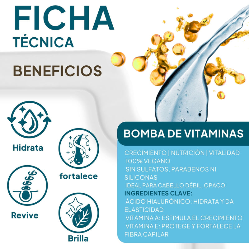 Shampoo Skala Expert Bomba de Vitaminas Acido Hialuronico
