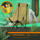 Silla Plegable Camping Playa Ecomlab Para Exterior Portatil