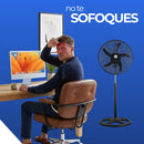 Ventilador de Pedestal 2 Piezas Potente 3 Velocidades 18 Pulgadas Paquete Ecomlab