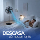 Ventilador de Pedestal 2 Piezas Potente 3 Velocidades 18 Pulgadas Paquete Ecomlab