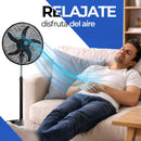 Ventilador de Pedestal Potente 3 Velocidades 18 Pulgadas Paquete 1 Pieza Ecomlab