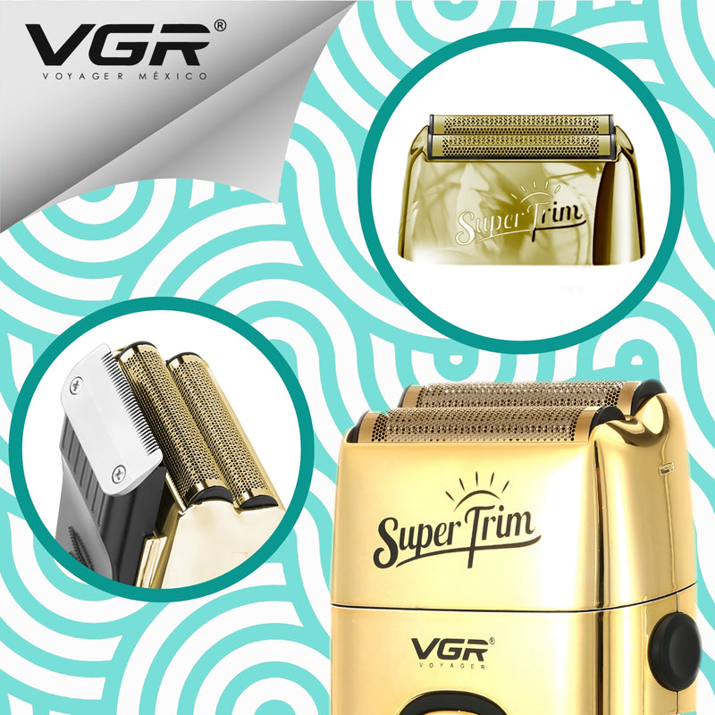 RASURADORA ELECTRICA AFEITADORA VGR V-332 SHAVER RECARGABLE