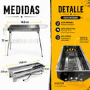 Asador Portátil Parrilla Plegable Acero Inoxidable Gratis Bolsa Transportadora