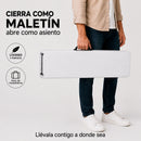 Banca Plegable de Plástico de 180 cm Tipo Portafolio, Ecomlab Resistente y Fácil de Transportar HP-180CD