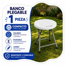 Banco de Plástico Plegable Ecomlab – 1 Banco Portátil HP-32D