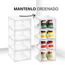 Cajas Para Zapatos Ecomlab 10 Pcs Color Transparente