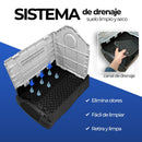 Casa para Perro Raza Mediana Desmontable con Puerta y Baño