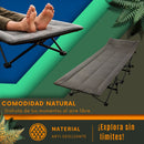 Catre Plegable para Acampar 190 cm con Bolsa Transportadora