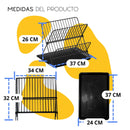 Escurridor de platos y vasoso con organizador 2 niveles