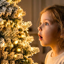Árbol De Navidad Pino Nevado de 1.80 Mts Gratis Pie de Árbol
