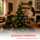 Árbol de Navidad Pino Navidad Ecomlab 1200 Ramas 2.10 Mts GRATIS PIE DE ÁRBOL NAVIDEÑO DE 90 CM.
