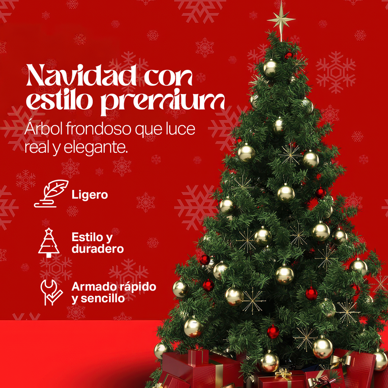 ARBOL DE NAVIDAD PINO NAVIDEÑO ECOMLAB FRONDOSO 2.10 MTS