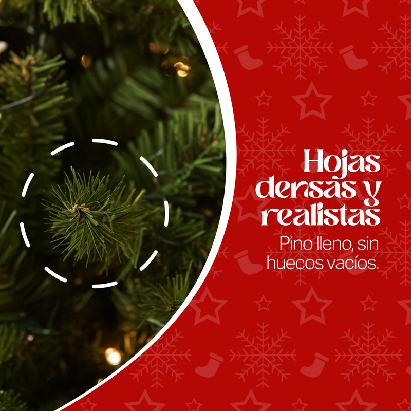 ARBOL DE NAVIDAD PINO NAVIDEÑO ECOMLAB FRONDOSO 2.10 MTS