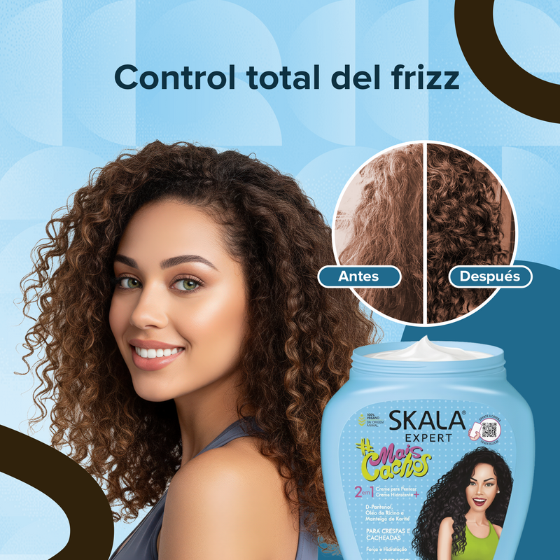 Crema Skala Rizos Tratamiento Para Peinar Cabello Rizado 1kg