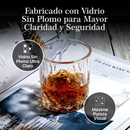 VASOS DE VIDRIO WHISKEY ECOMLAB OLD FASHION JUEGO DE 6 Pcs