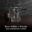 VASOS DE VIDRIO WHISKEY ECOMLAB OLD FASHION JUEGO DE 6 Pcs