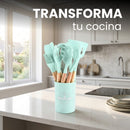 Cucharas de Silicona Set de Utensilios de Cocina 12 pcs