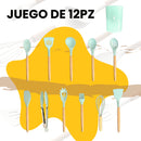 Cucharas de Silicona Set de Utensilios de Cocina 12 pcs
