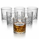 VASOS DE VIDRIO WHISKEY ECOMLAB OLD FASHION JUEGO DE 6 Pcs