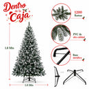 Árbol De Navidad Pino Nevado de 1.80 Mts Gratis Pie de Árbol