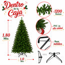 Árbol de Navidad Pino Navidad Ecomlab 800 Ramas 1.80 Mts GRATIS PIE DE ÁRBOL NAVIDEÑO DE 90 CM.