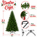 Árbol de Navidad Pino Navidad Ecomlab 1200 Ramas 2.10 Mts GRATIS PIE DE ÁRBOL NAVIDEÑO DE 90 CM.