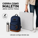 Mesa Plegable de Plástico Portátil Ecomlab Tipo Portafolio de 120 cm – 3 Niveles de Altura