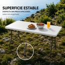 Mesa Plegable de Plástico de 180 cm Tipo Portafolio, Ecomlab Resistente y Multifuncional HP-180CZ