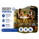 Mesa Plegable Portátil Redonda Ecomlab – Mesa Lateral Plegable HP-60Y