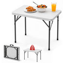 Mesa Plegable de Plástico Portátil Cuadrara Ecomlab para Jardín, Interior y Exterior HP-82C