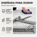 Mesa Plegable de Plástico Portátil Cuadrara Ecomlab para Jardín, Interior y Exterior HP-82C