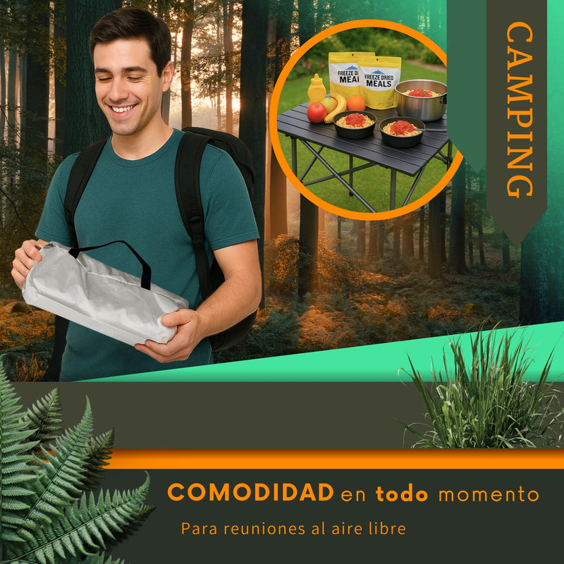 Mesa Plegable Portátil Camping Ecomlab Bolsa Transportadora