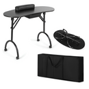 MESA PARA UÑAS MANICURE ECOMLAB PORTATIL PLEGABLE ESTÉTICA