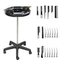 Mesa Redonda Auxiliar Estetica Con juego de Peines