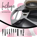 Mesa Redonda Auxiliar Estetica Con juego de Peines