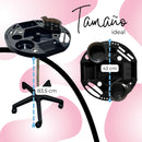 Mesa Redonda Auxiliar Estetica Con juego de Peines