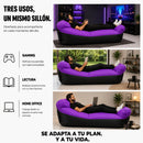 Sillon Inflable Comodo Portatil Para Playa Y Exteriores